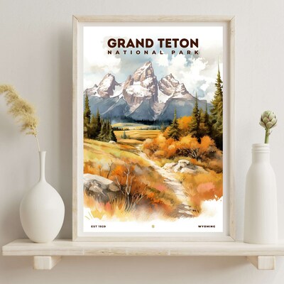 Grand Teton National Park Poster, Travel Art, Office Poster, Home Decor | S8 - image6